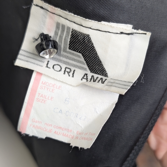 Vintage Black Lace Drop-Waist One-Piece w/ Statement Bow – Avant-Garde Evening - Picture 11 of 11